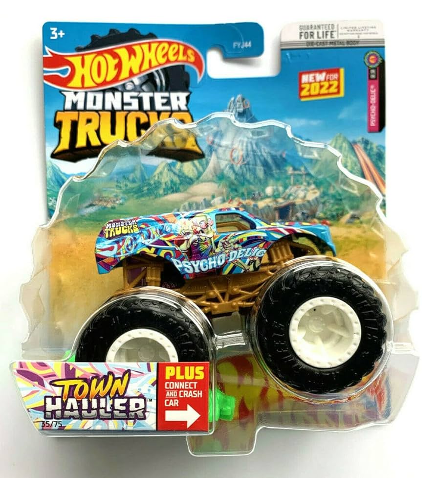 Amazon.com: DieCast Hot Wheels Monster Trucks Town Hauler 35